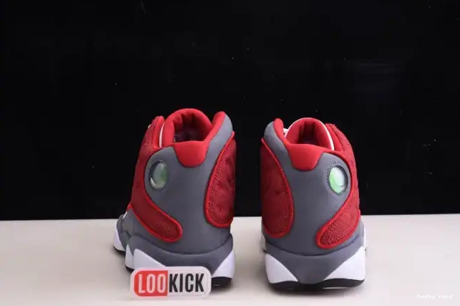 Rep Husky 414571-600 Flint 13 Air Red Retro Jordan Gym Grey 0524